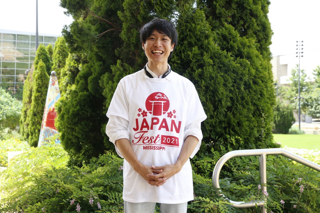Daiki Suematsu, a native of Osaka, Japan, is on the last leg of his two-year fellowship at JSU. Suematsu is the Japanese outreach coordinator and enjoys sharing his culture. (Photo by Aron Smith)