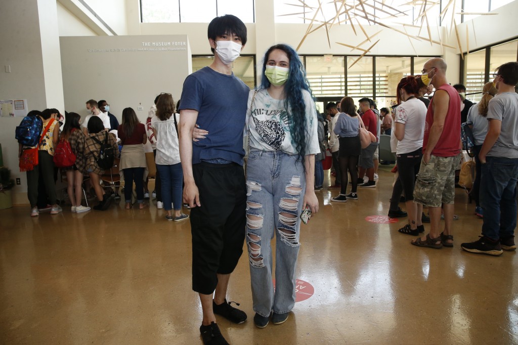 Brianna Rushing, a Jackson native, and her boyfriend, Hiraki Takanori of Japan, expressed their pleasure at having Japan Fest in the city. (Photo by Aron Smith)