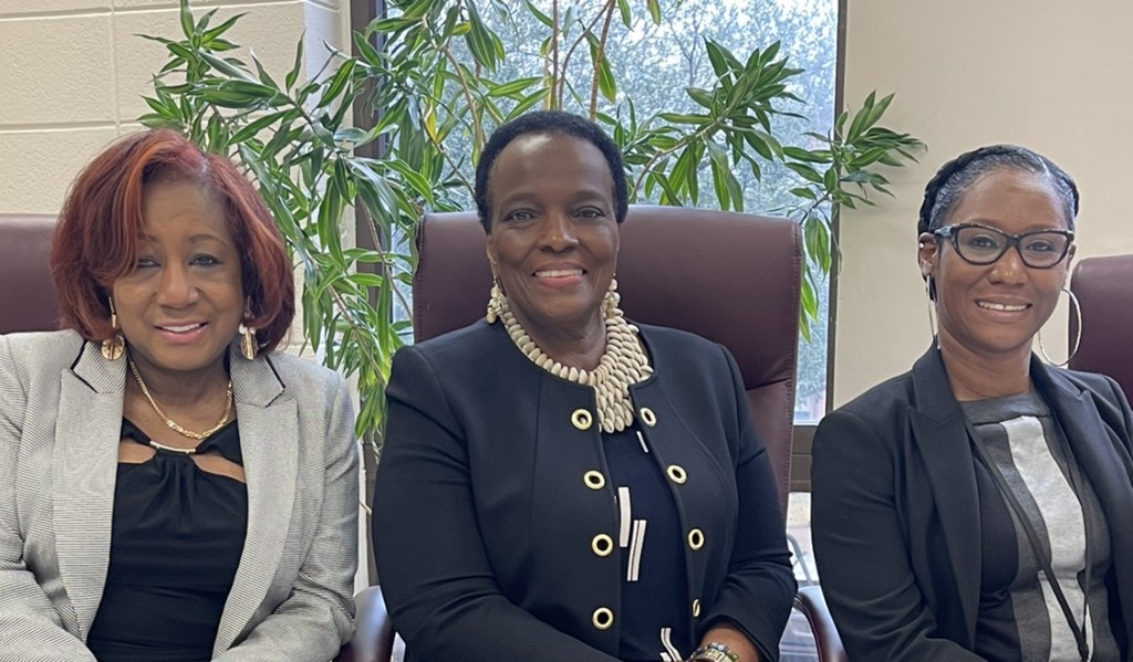 Pictured from L to R: Patricia Kennedy, Ed.D., Gwendolyn Williams, Pd.D., and Lakeshia Opara-Nadi, Ed.D.