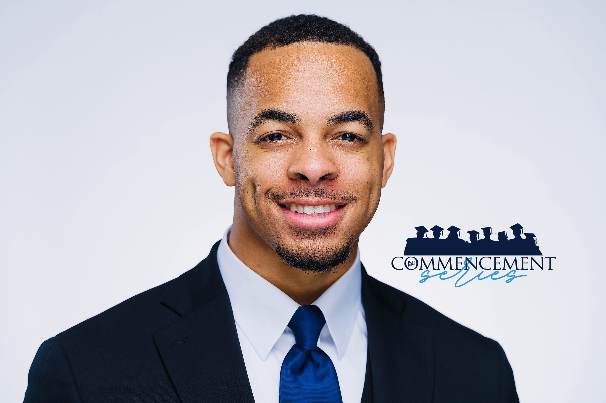 JSU graduate Gregory Hobson looks forward to future career with Lockheed Martin while pursuing his master's in Business Administration. (Sp. Photo for JSU University Communications)