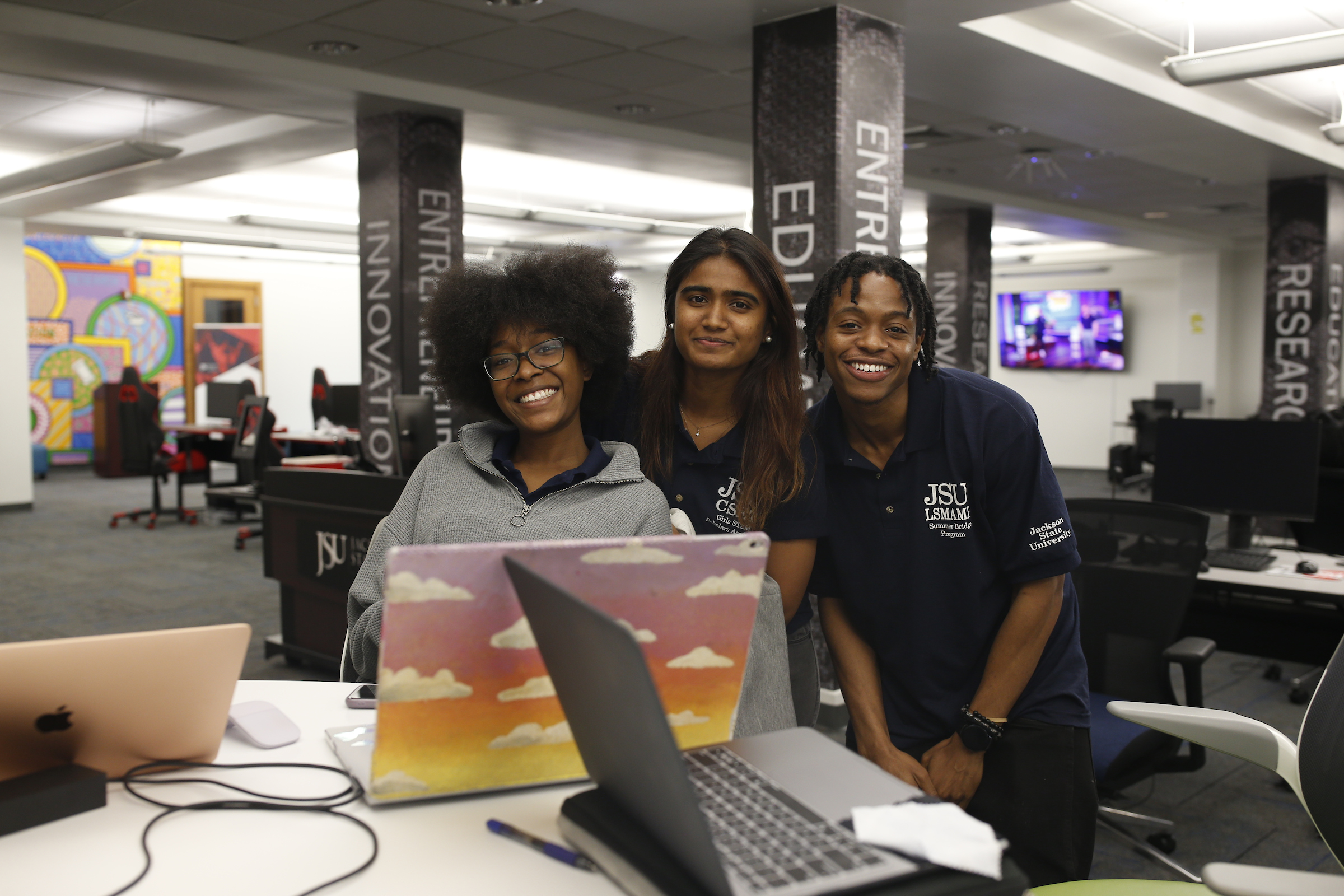 The annual Louis Stokes Mississippi Alliance for Minority Participation (LSMAMP) Summer Bridge Program begins July 6. The program aims to help incoming freshmen get acclimated to college life while instructing them on STEM topics. (Photo by Charles A. Smith/JSU)