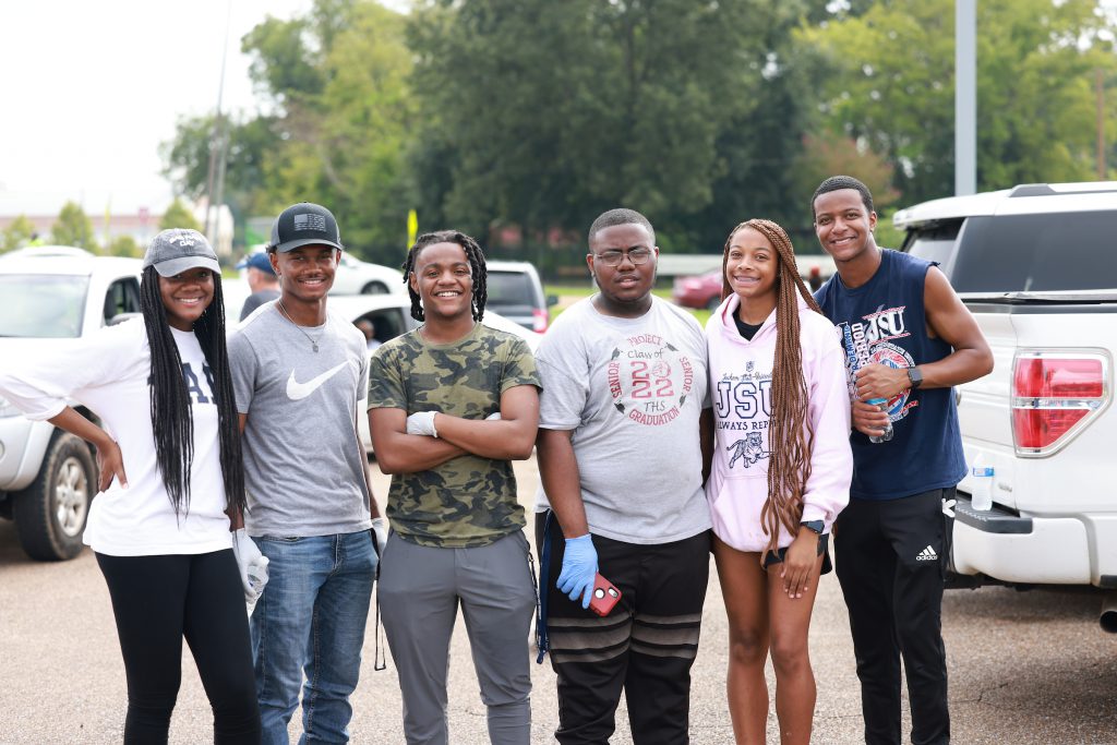 The Crop Drop, in many ways, presented an opportunity for first-year students to assess their new “dear ol' college home” and its surrounding community through the act of service. (William H. Kelly III/JSU University Communications)