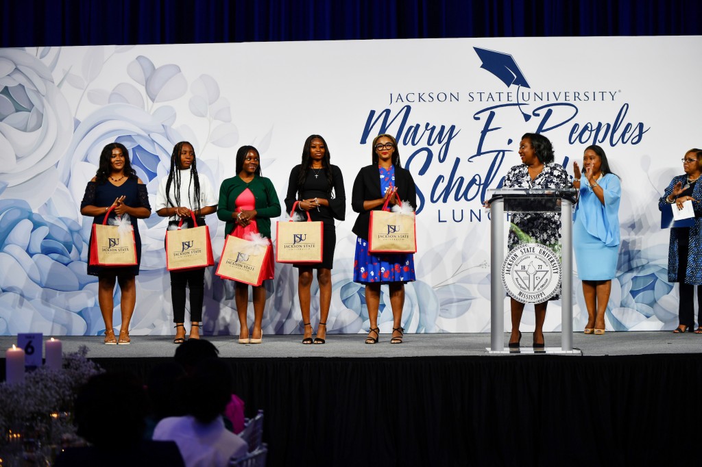 During the Mary E. Peoples' Scholarship Luncheon, JSU scholars were awarded scholarships and acknowledge for their academic accomplishments. (Photo by Darek Ashleh/JSU)