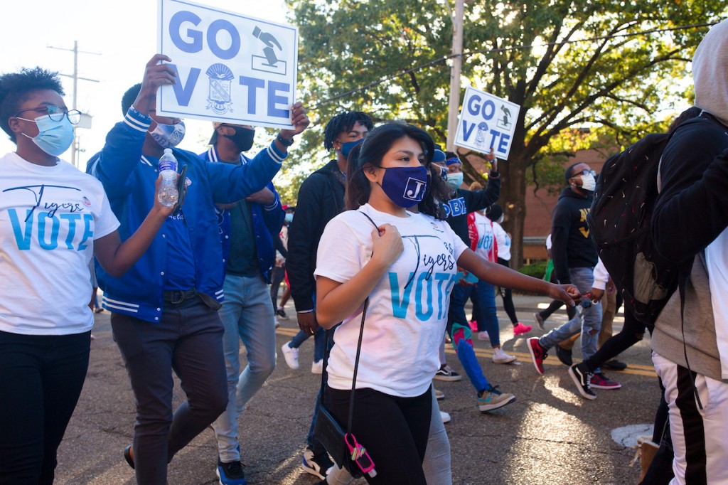 Student-led organizations like JSU Votes have helped hundreds of students become registered voters. (Photo special to JSU)