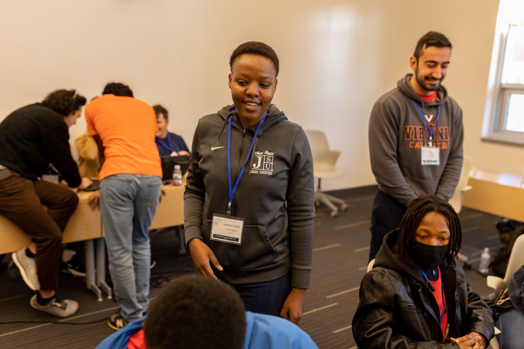 Carolyne Rutto, a JSU graduate student in computer science and a grad assistant in the Margaret Walker Center, assisted computer science students during classroom sessions.