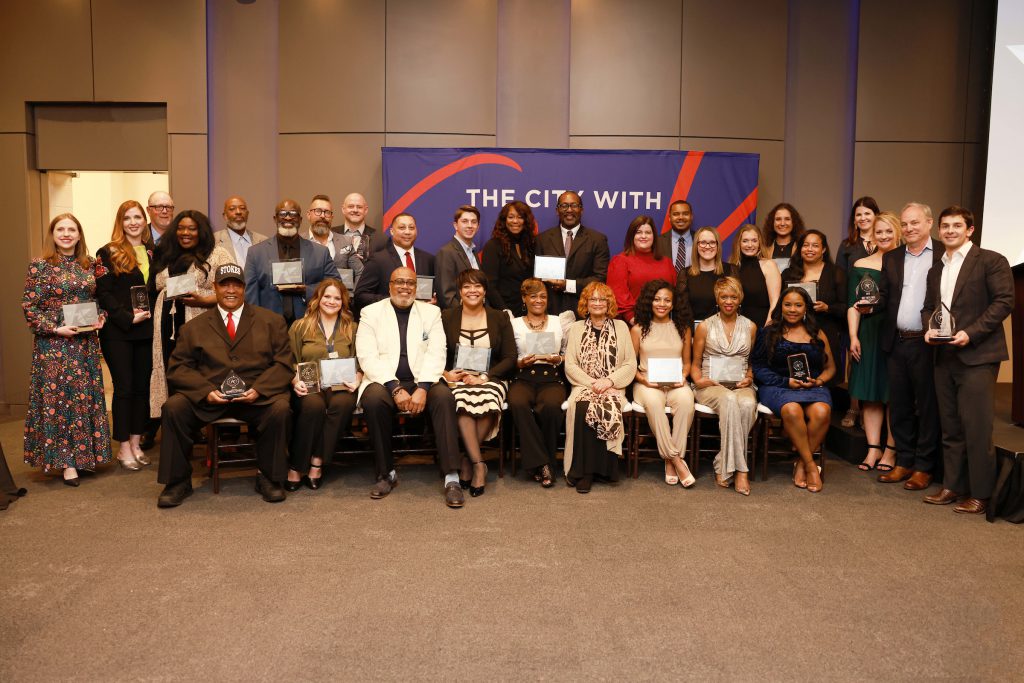 Visit Jackson named its 30th annual Hometown Hero and S.U.M.I.T.T. award recipients in a ceremony held Friday inside the Craig H. Nielsen Auditorium at the Two Mississippi Museums. (Photo by William Kelly/JSU)