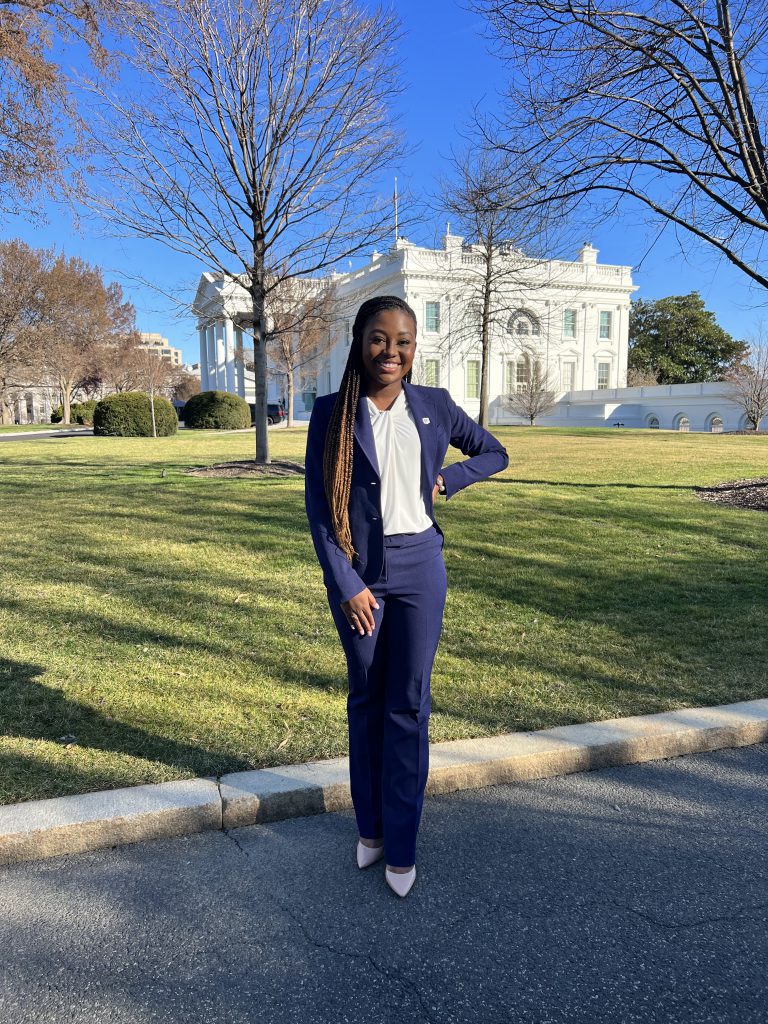 Indiana native Morgan Graves described her visit to the White House as "A win for one of us is a win for all of us.' (Photo special to JSU)