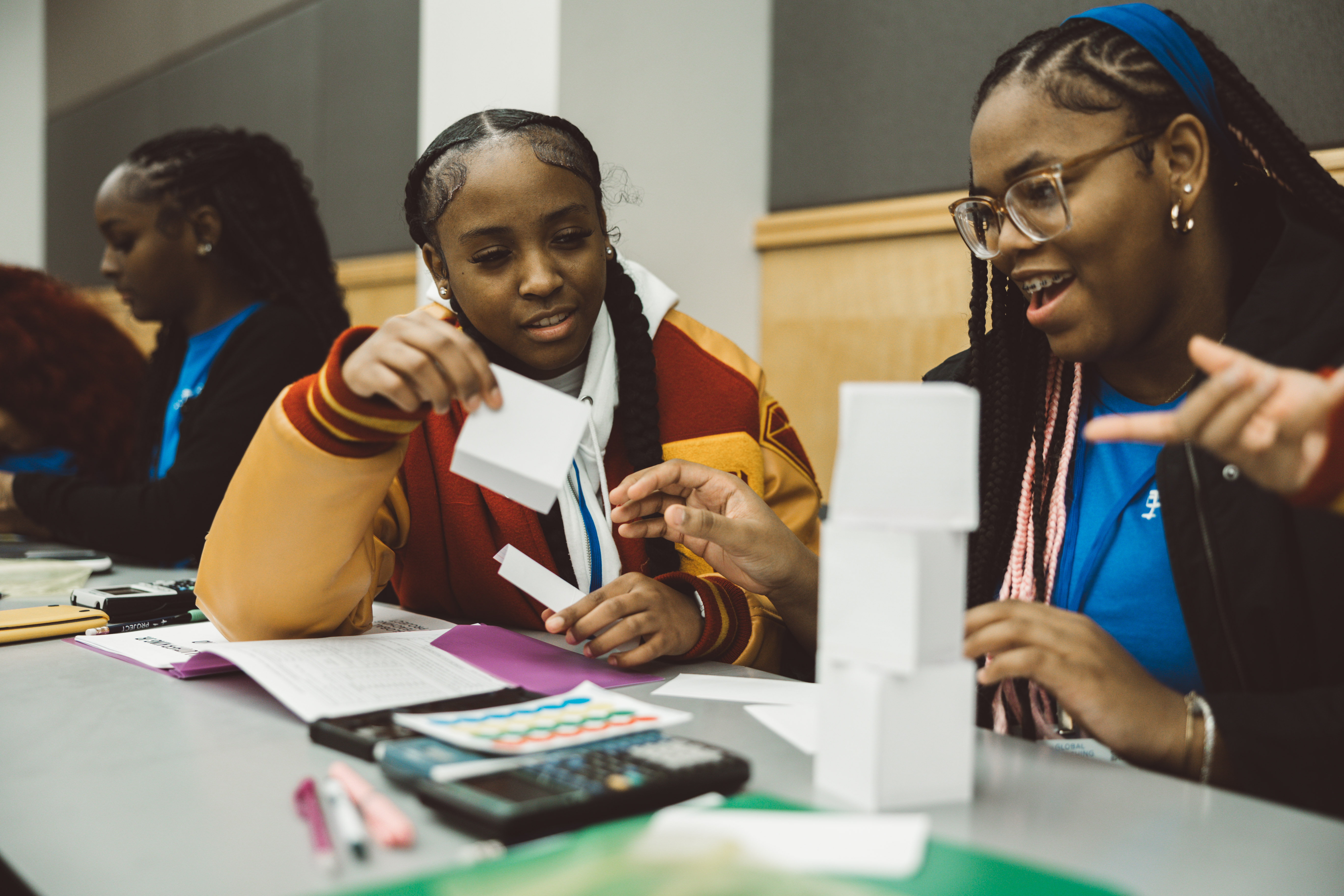 Students at the 8th Annual Advanced STEM Winter Program hosted by the Global Teaching Project