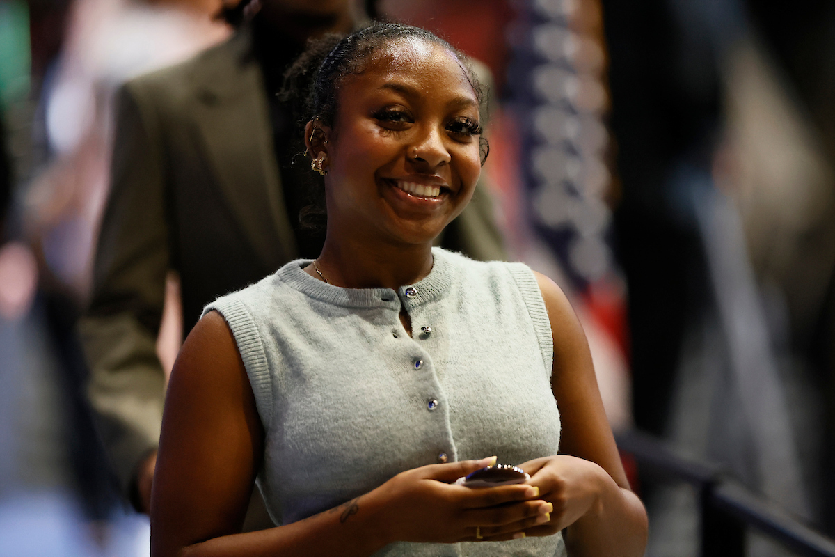 female student smiling