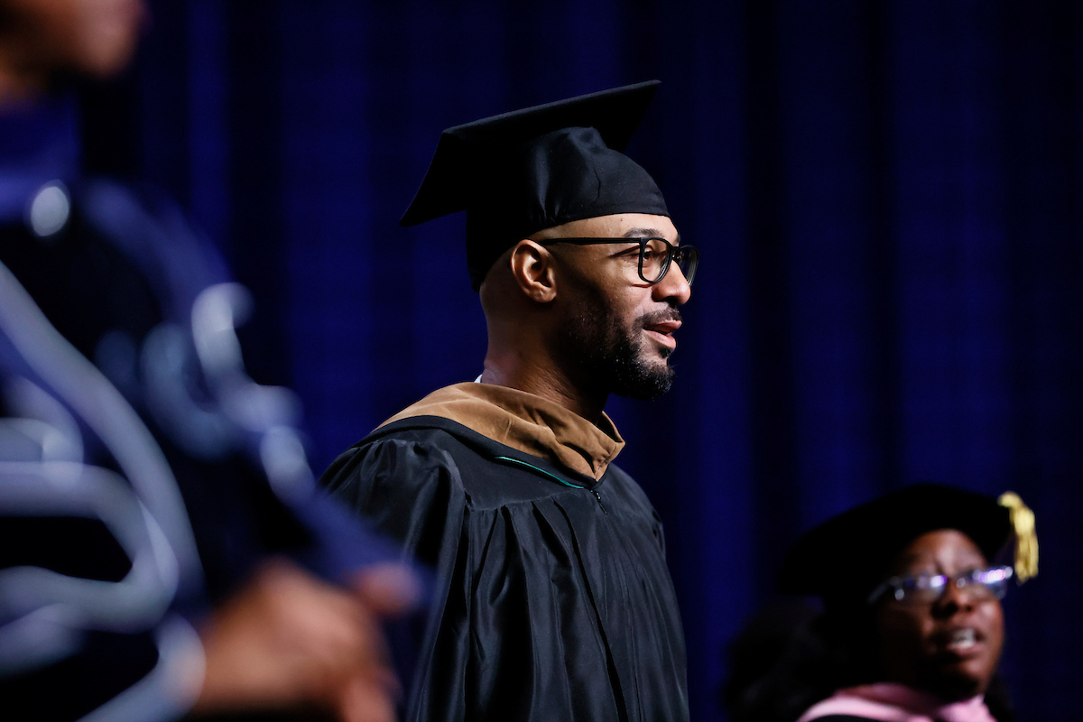 faculty member looks ahead