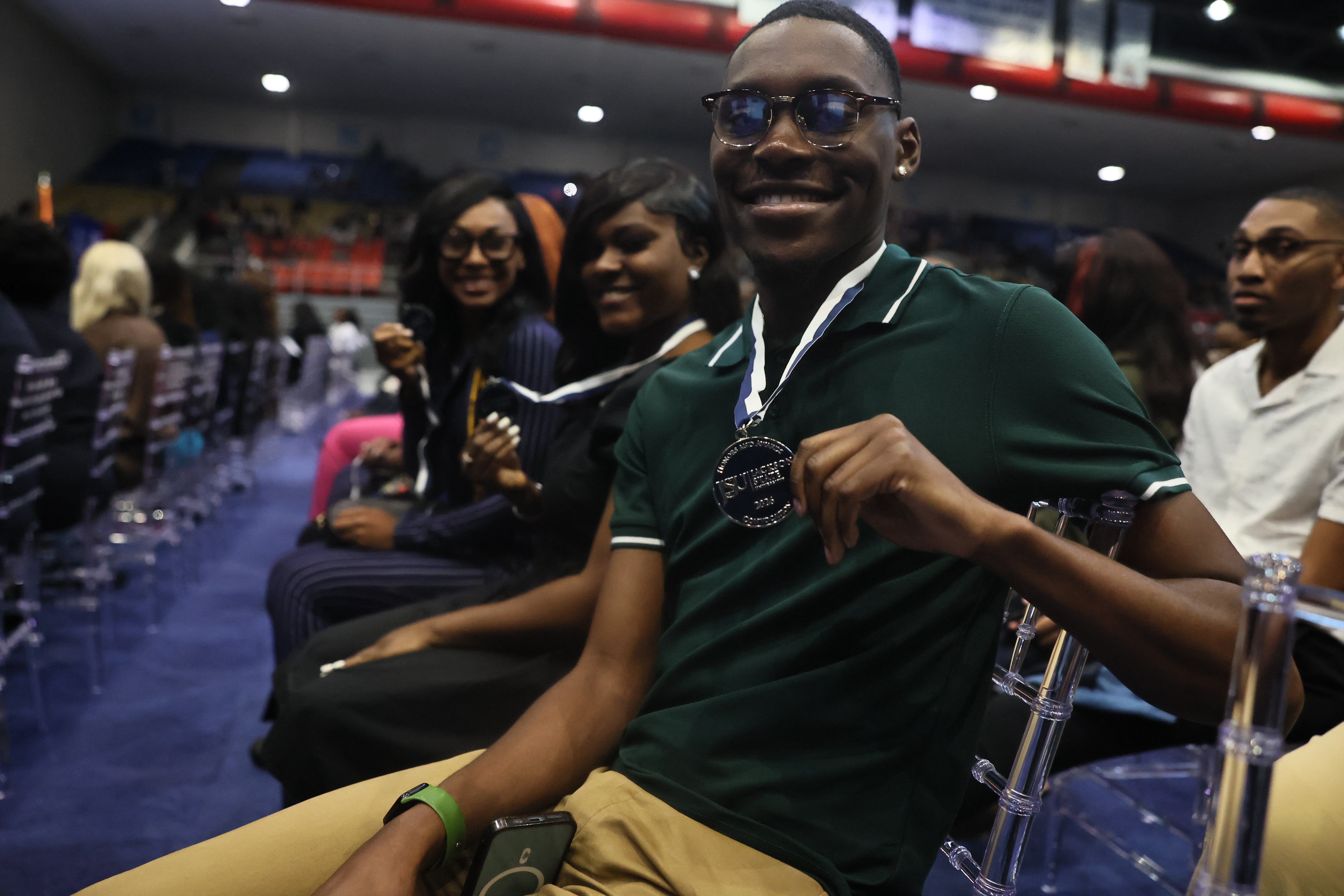 students smiling