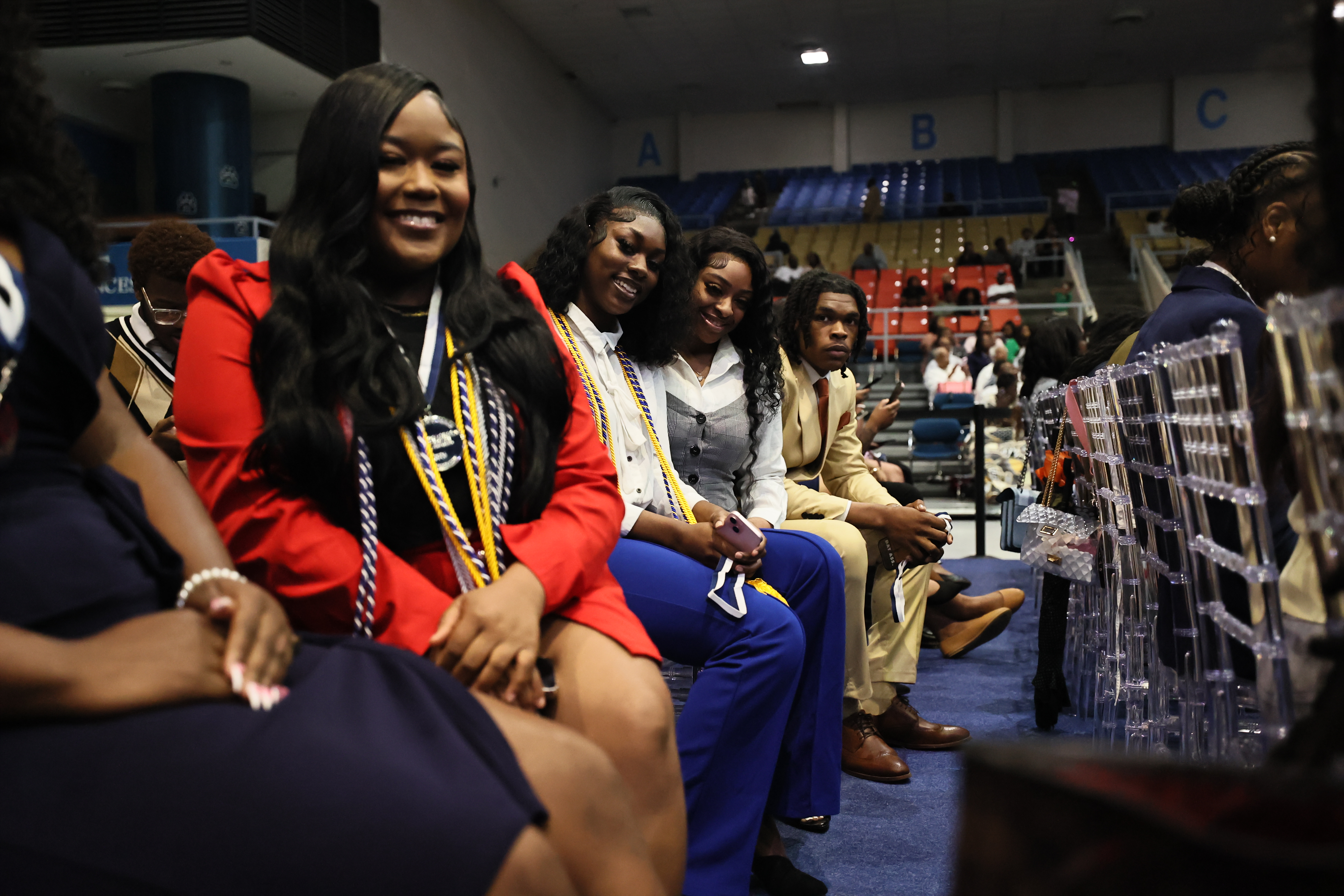 students smiling